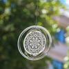 Faszinierender Mandala-Windspiel Hängend Edelstahl 3D Fließendes-Licht DIY Windspiel Anhänger Garten Hof Weihnachtsdeko