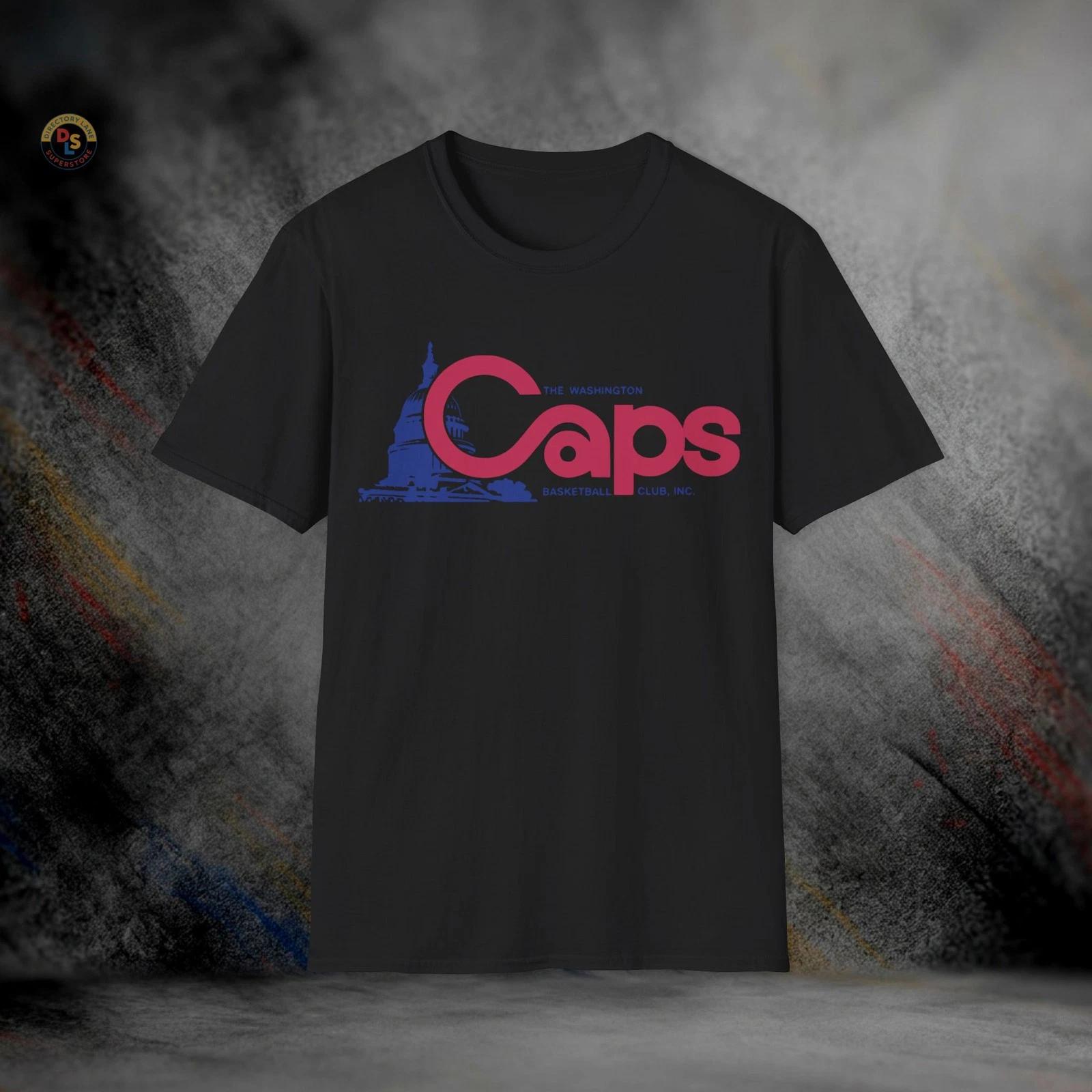 Washington Caps Defunct Retro Basketball T-Shirt | Softstyle Tee XS