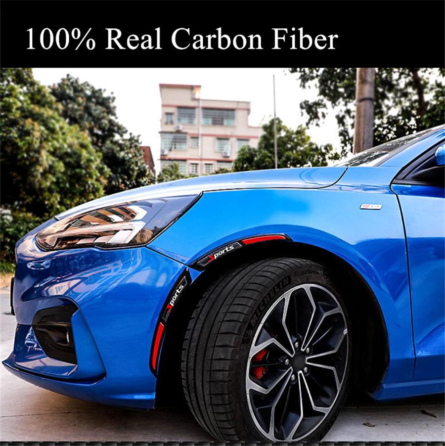 Pair Real Carbon Fiber Fender Flares Arch Protector