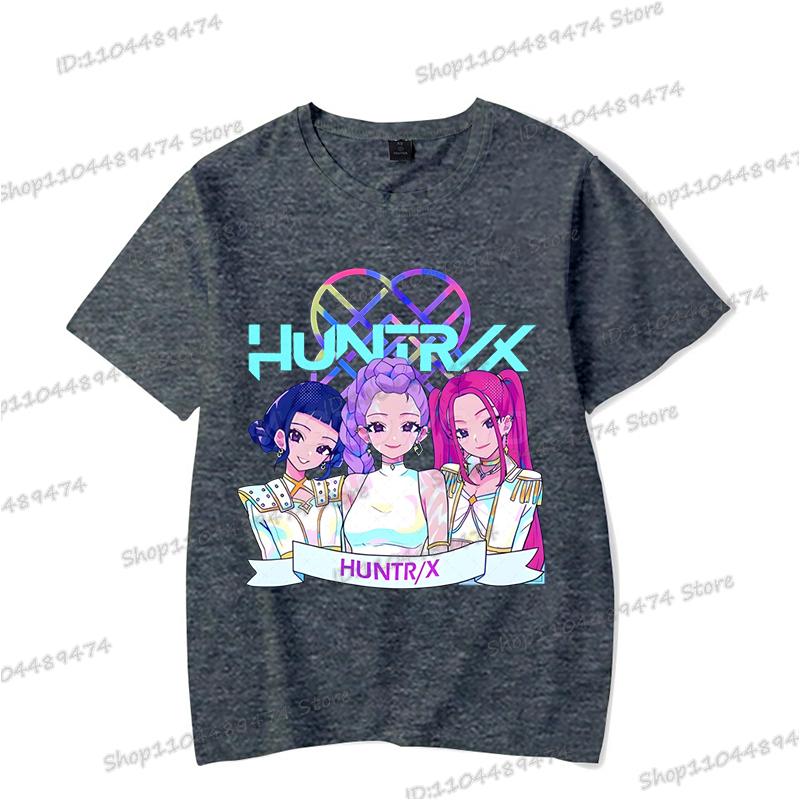 Hip Hop Kpop Lovci démonů Tričko Ženy Muži Vtipná Rumi Zoey Mira Trička Kreslená Korejská Ulzzang Dospívající Děti Crewneck Trička