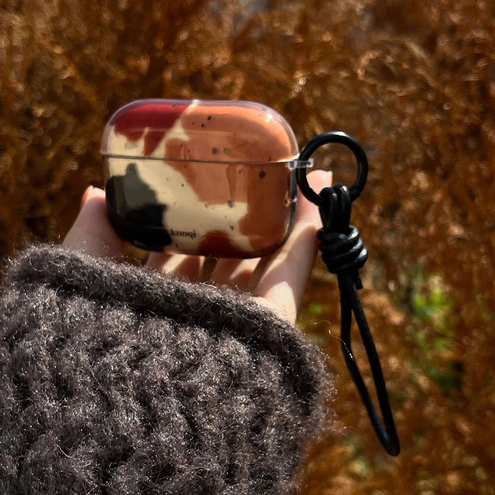 Retro Ink Wash Amber Wireless Bluetooth Earphone Case For Apple AirPods 4 New Protective Shell For AirPods 1 2 3 Pro2