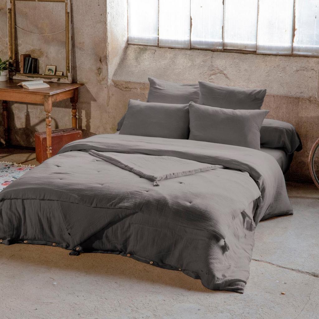 Granite Cotton Gauze Duvet Cover 240x260