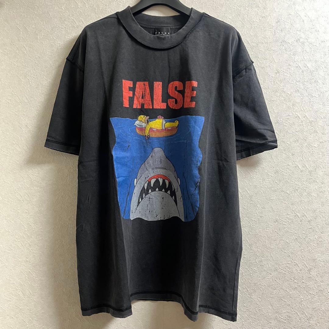 The Simpsons Vintage T-Shirt FALSE Jaws S