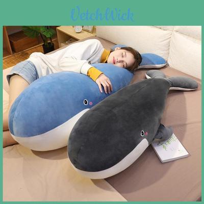 Süßes Cartoon Walhai Delfin Plüschtier Mit Weicher Füllung Für Kinder 1,2 Meter