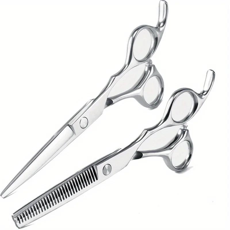Professional Barber Scissors Accessories Shop 6 Inch Hairdressing Hair Haircut Cutting Thinning Tools Salon