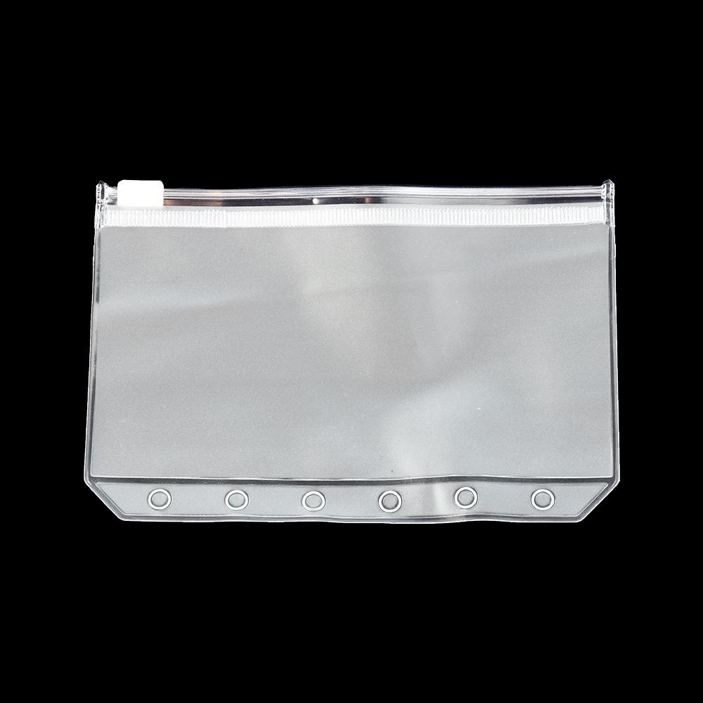 1/5PCS Organization Resealable Loose-leaf Zip Lock Matte Clear Pouch Bag PVC Storage