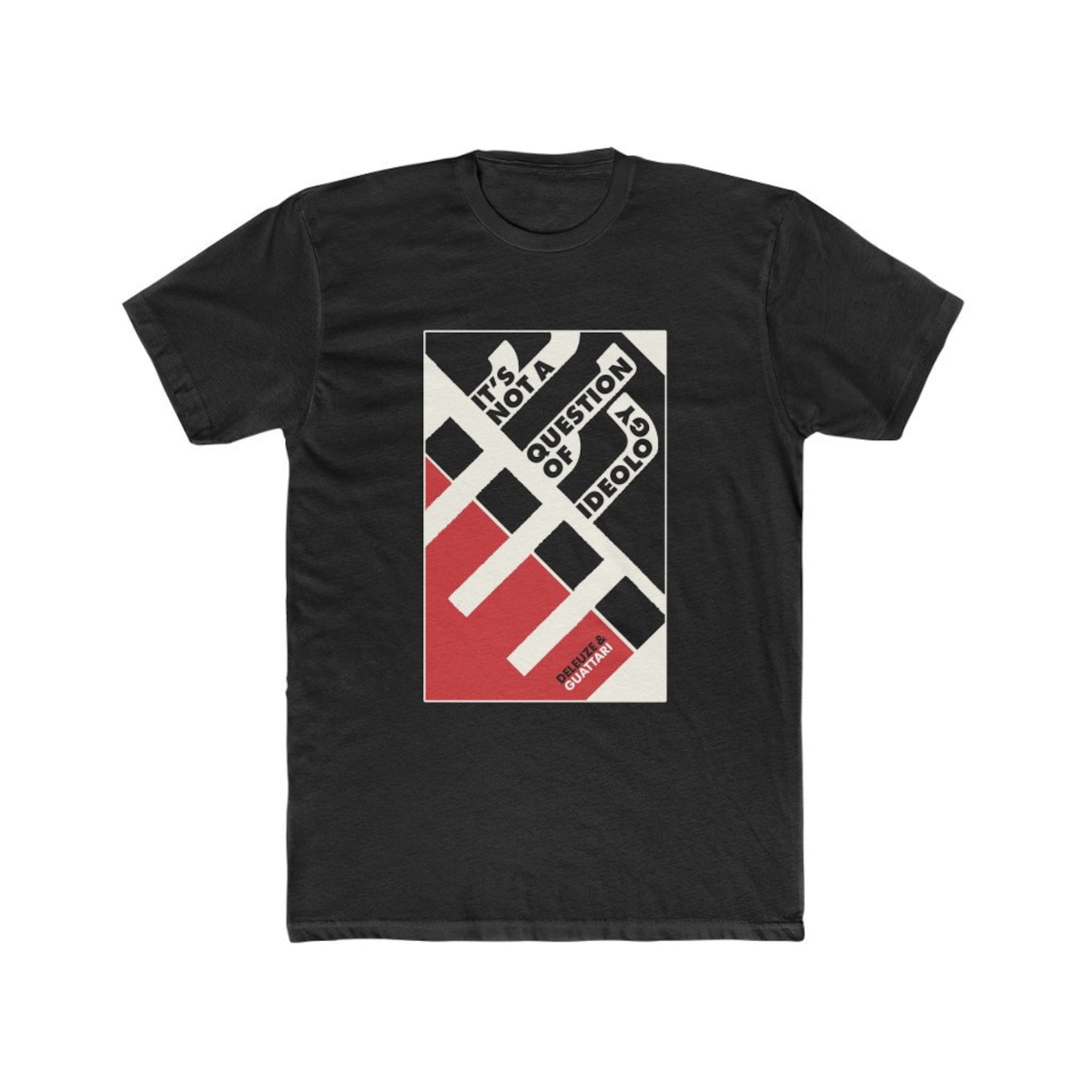 Deleuze and Guattari Anti-Ideology Zizek Parody Philosophy T-shirt 2XL