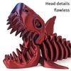 3D Printed Shark, Skeleton Model Jointed Full Movable Birthday Gift Realistic Animals Decorative Desktop