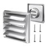 Stainless Steel Air Vent Duct Grill Air Outlet Square Vent Extractors Ventilation Cover Vent Exhaust Hood Outlet