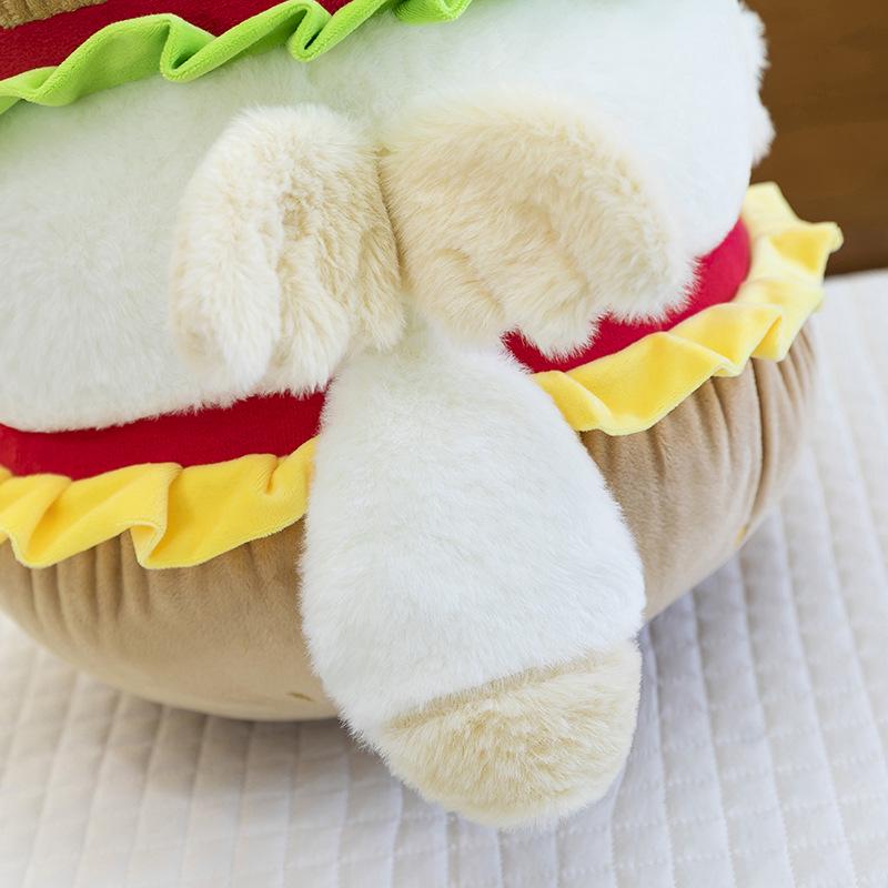 Adorable Dudu Cat Hamburger Plush Toy - Creative Cat Doll Children's Companion Gift