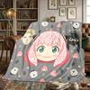 SPY FAMILY Warm Flannel Blanket Comfortable Printed, For Beds, Travel -HE57