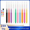 Eyelash & Eyebrow Tool Set: 10 Mini Colorful Brushes, Compact & Portable In OPP Bag