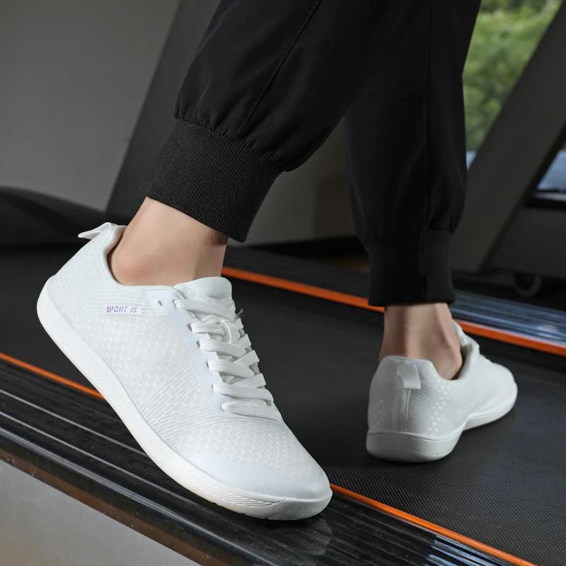 Fashion Men's Flat Shoes for Running and Fitness Lightweight Sports Shoes Designed with Wide Feet Breathable Mesh Summer Women's Shoes