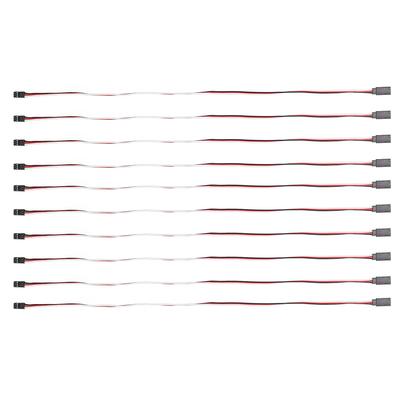 10PCS 3 Pin Servo Extension Cable Model Car Servo Driver Connection Line Brass Inner Core 500mm
