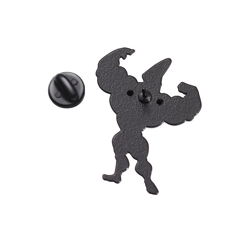 MAN I'M PRETTY! Enamel Pins Custom Keep Sports Fitness Brooches Lapel Badges Punk Gothic Jewelry Gift for Friends