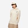 Li Ning Série Mode Sport Chaleur Infrarouge Lointain Antistatique Antibactérien Pull Molletonné à Capuche Femme Sweat-shirt Blanc Cygne AWDUF88-1