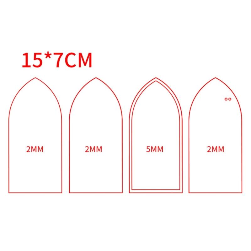 Multiple Shape DIY Acrylic Quicksand Plates Quicksand Ticket Root Mold Acrylic Ultra-permeable Quicksand Empty Plate