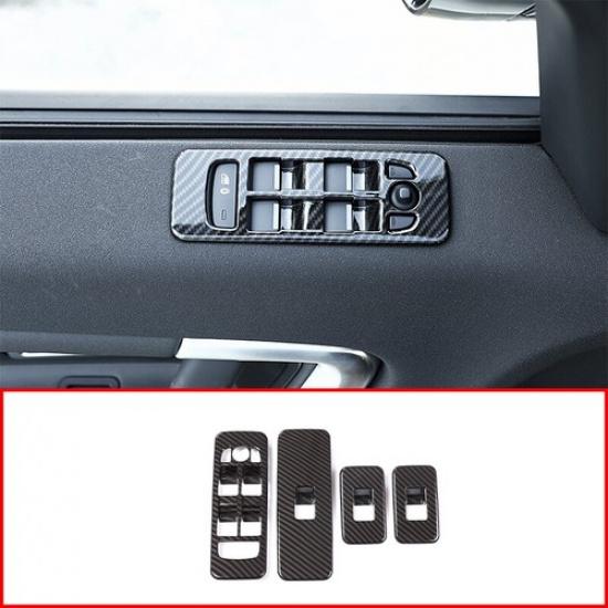 ABS Carbon fiber Window Glass lift frame For Land Rover Discovery Sport 2015-19
