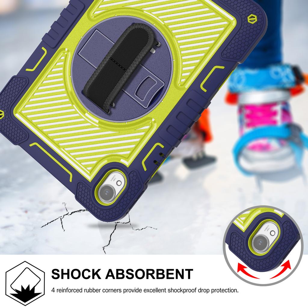 For Huawei MatePad 11.5 S Case Silicone+PC Kickstand Tablet Cover with Shoulder Strap