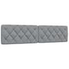 Bed Frame without Mattress Light Grey 200x200 cm Fabric