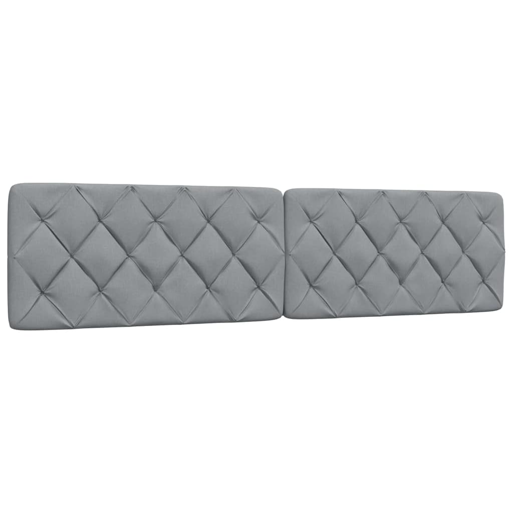 Bed Frame without Mattress Light Grey 200x200 cm Fabric