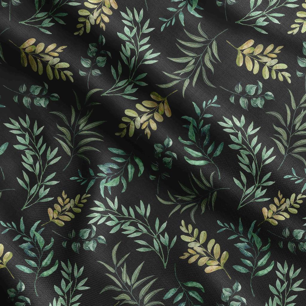 Soimoi Leaves Print,  Cotton Cambric, Quilting Fabric Sold by The Yard 42 Inch Wide, Medium Weight Cotton Fabric,