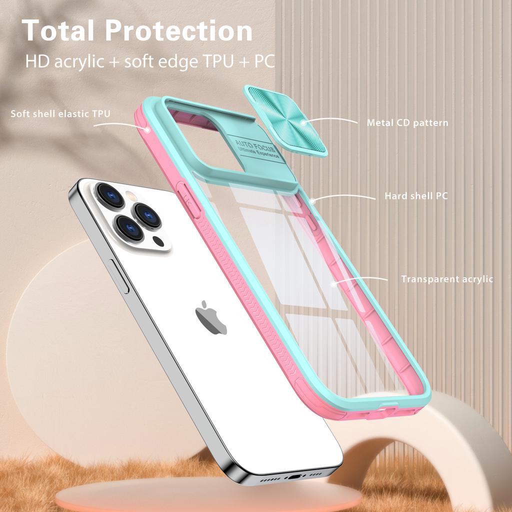 Etui akrylowe do ochrony aparatu iPhone 15 Pro Max 14 Plus 13 12 11 Pro X XR Xs Max 7 8 Plus SE2 SE3 SE 2020 2022 Przezroczysta tylna obudowa