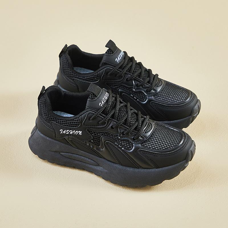 New Dad Shoes for Women In Summer Student Sports and Leisure Mesh Breathable High-rise Street Shot