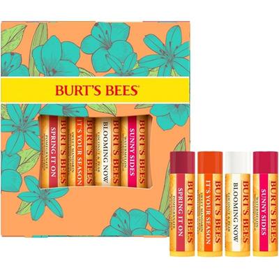 Offizielles Burt's Bees Lippenbalsam-Geschenkset, süße Mandarine, Kokosnuss, Birne, Wassermelone (Wassermelone) / 4,25 g) Ohne Zusatzstoffe