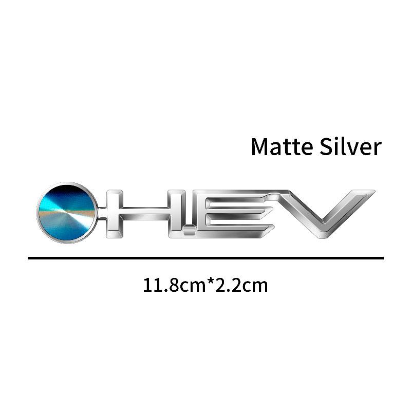 1Pcs ABS Plastic Car Styling HEV Logo Emblem Rear Bumper Tail Door Trunk Sticker For Camry Highlander Corolla Auris Hilux