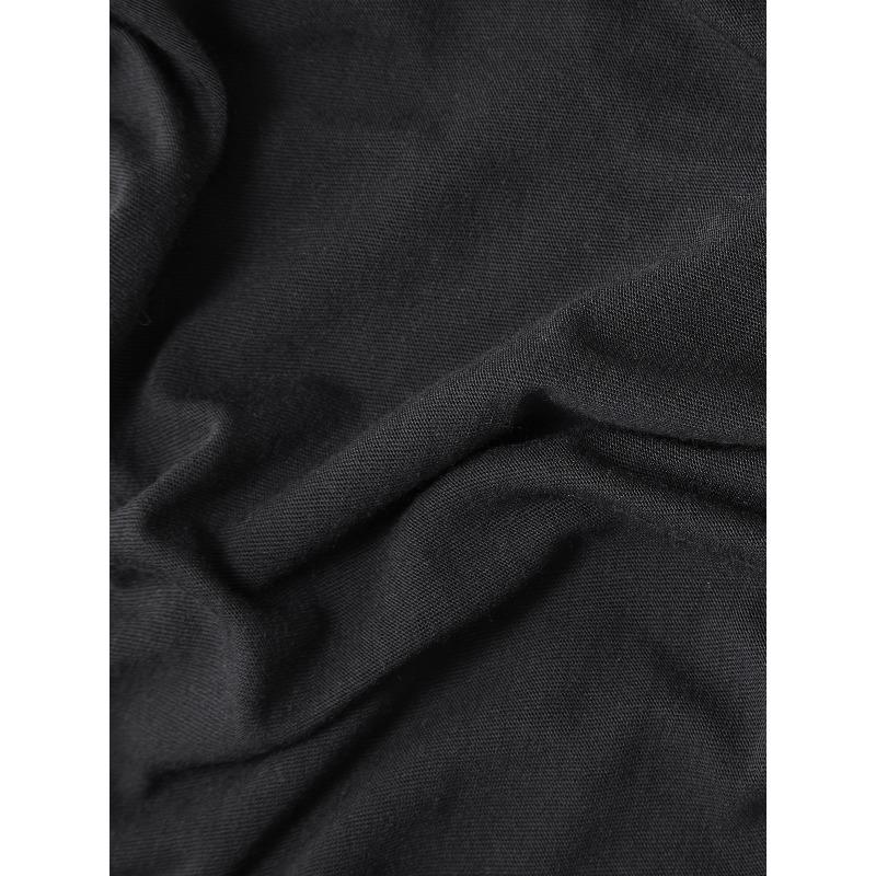 European sizes Plus Size Men'S T-Shirt - Soft, Breathable Black Crew Neck with Psalm 91 Graphic, Ideal for Faith-Based Casual Wear