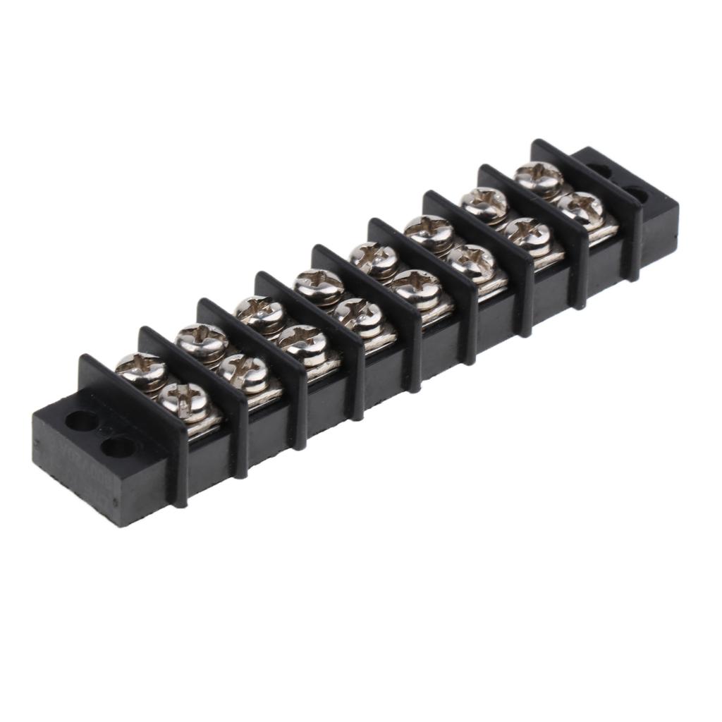 Marine Boat RV 12V 30A 8 Ways Screw Terminal Block Bus Bar Splits 1 In 8