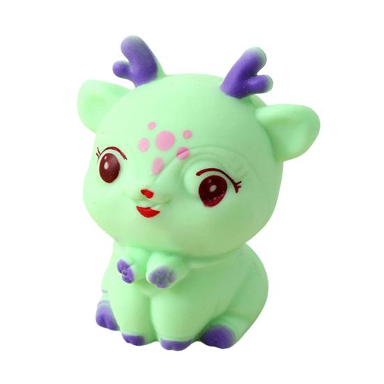 Small Deer Squeeze Toy Stress Relief Flour Filling Deer Stress Ball Portable Slow Rebound Cartoon Animal Decompression Office Desk Toy