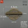 Retro Chinese Style Small Folding Butterfly Antique Jewelry Box with Pure Copper Hinges