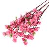 25.6in Artificial Peach Blossom Branch Faux Peach Flowers Branch Stem for DIY Garden Home Party Spring Decor Pink