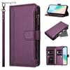 Zipper Leather Case For Honor Play 6C 6T 7T 8T 9T 50 Plus Magic 5 6 7 Pro Lite 5G Wallet Cover Casing