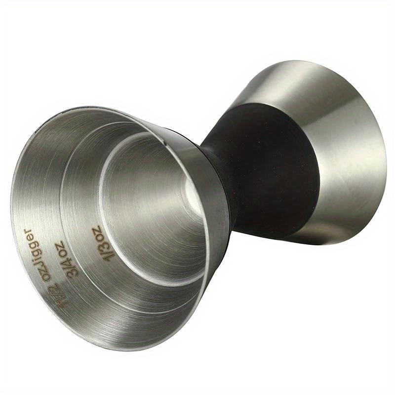 Stainless Steel Creative Double Head Measuring Cup Bar Cocktail Mixing and Measuring Instrument with Graduated Line Ounce Cup
