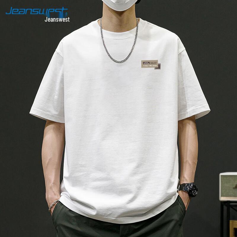 

Jeanswest Men s 2026 Summer Casual Loose Fit Cotton T-Shirt 4XL