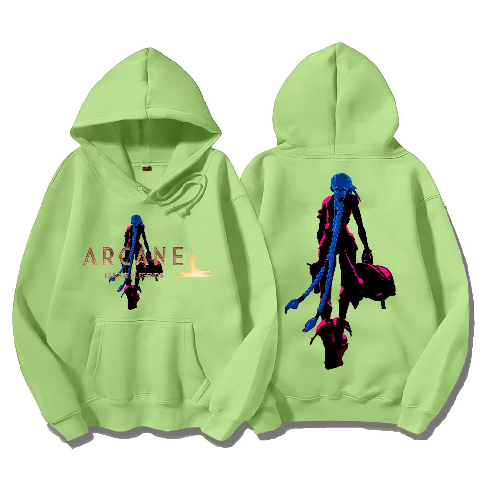 Arcane Hoodies Jinx Classic Aesthetic Print Clothing Autumn Winter Simple Sweatshirts Women Men Y2K Pullovers Clothing