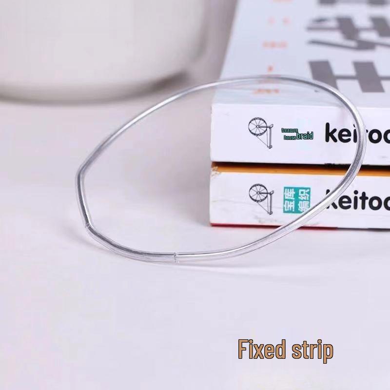 Rubber-Coated Hand-Knitted Wire Hair Clip & Doll Stand