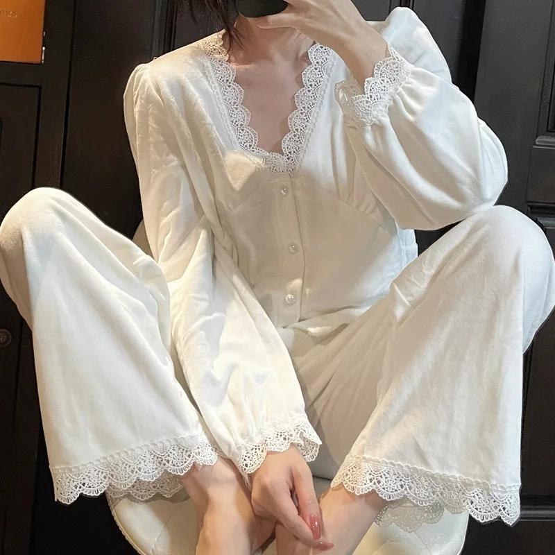 

Велюровый пижамный брючный костюм осень-зима бархатная пижама 2 шт пижамный комплект французский ретро стиль двора домашняя одежда повседневная домашняя одежда 2XL