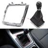 Gear Shift Knob Lever Gear Stick Frame Bracket Circle Shift Knob Chrome For VW Manual Golf 7 7.5 Golf R Left Driver 5GG713203A