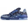 Lv Trainers 'Blue Black Denim Monogram' 1AC4YT