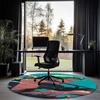 Roronoa Zoro Printed Round Rug Carpet Chair Rug Area Rug Entryway Doormats,for Office Chair Living Room Bedroom Kitchen Room.