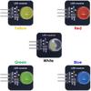 10mm LED Module Indicator Lights - Red Yellow Blue Green White - for Arduino, ESP32, ESP8266, Raspberry Pi - 5 Pieces Smart Electronic Building