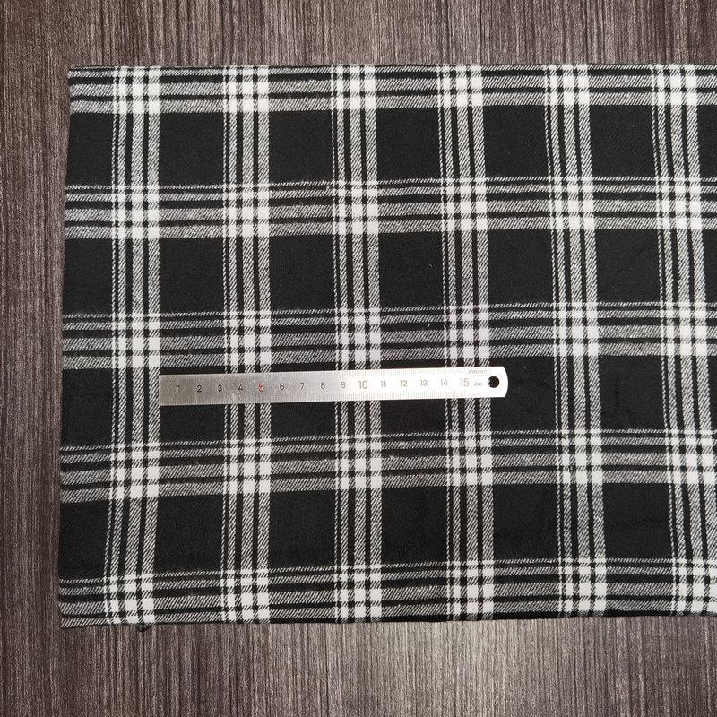 Nueva llegada: Tejido de Algodón Cepillado a Cuadros para Ropa Infantil y de Mujer - Tejido de Franela Jacquard Teñido en Hilo de Poliéster-Algodón.
