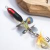 FLYSAND Rotating Spinner Lure 10g 7cm Wobbler Bait Feather Tackle Bass Trout Perch Pike Fishing