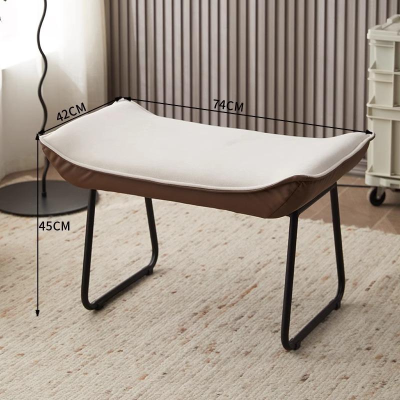 Foldable Multi-Color Footstool, Modern Entryway & Office Ottoman for Shoe Changing &Nap Support, Compact Space-Saving Home Decor