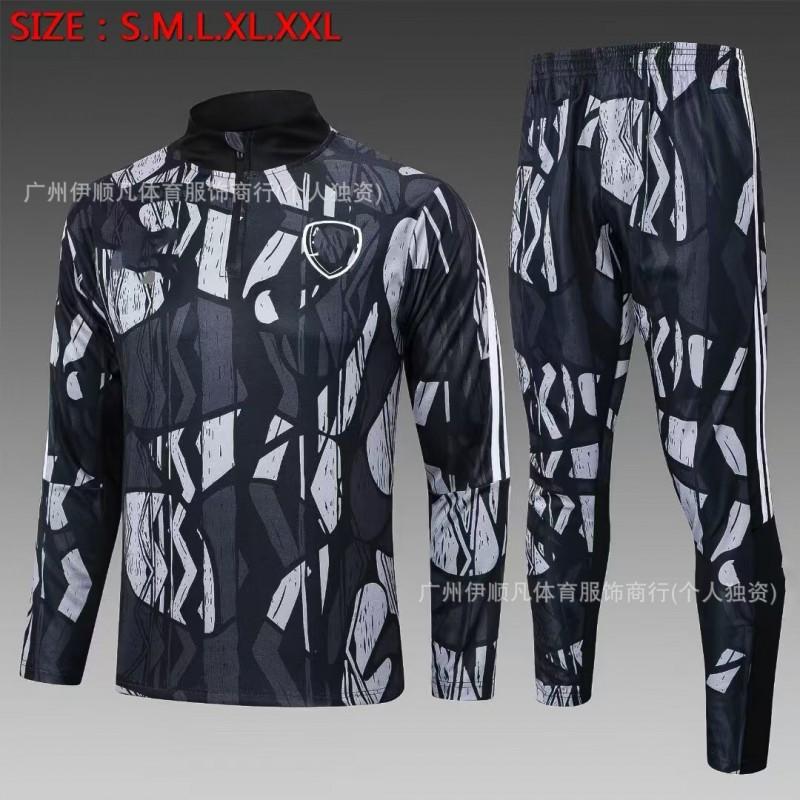 Heren Dames Voetbal Trainingsshirt Halve Rits Opwarmshirt Napoli PSG AC Milan Brazilië Manchester United Fans