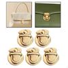 5 Pack Tuck Lock Clasp for Handbag and Wallet Crafting